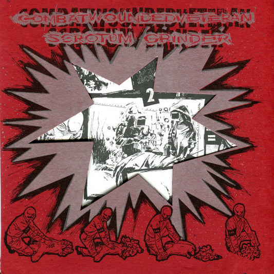 Combatwoundedveteran / Scrotum Grinder : Combatwoundedveteran / Scrotum Grinder (7", Pur)