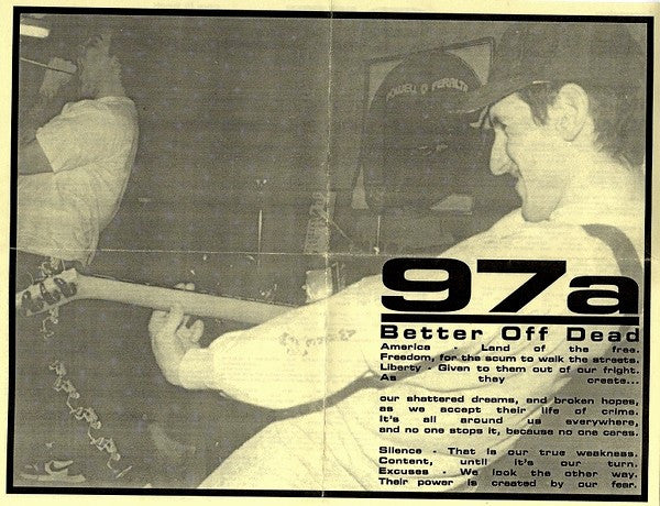 97a : Better Off Dead  E.P. (7", EP, RP, Blu)