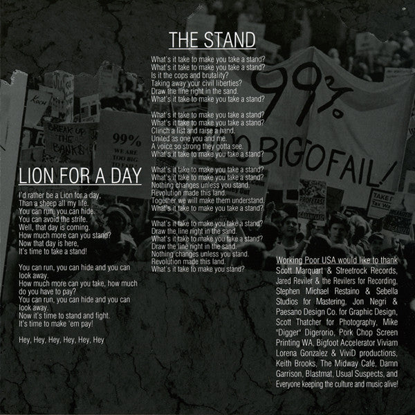 Working Poor USA : Working Poor (7", EP, Ltd)