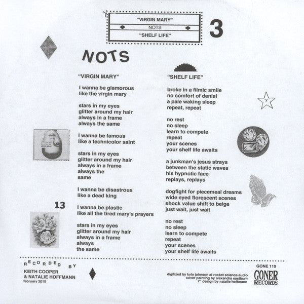 Nots : Virgin Mary (7", Single)