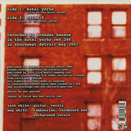 The White Stripes : Hotel Yorba (7", Single)