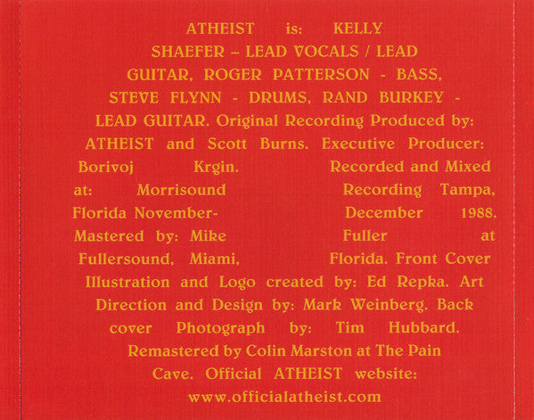 Atheist : Piece Of Time (CD, Album, RE, RM)