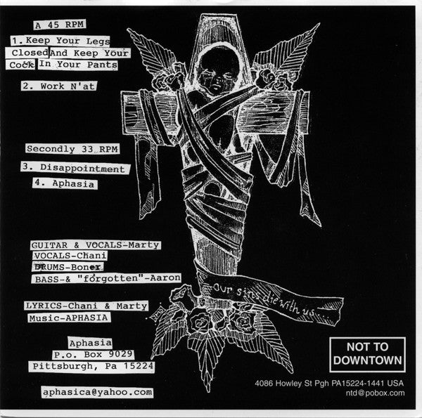 Aphasia (5) : Aphasia (7", EP, Pin)