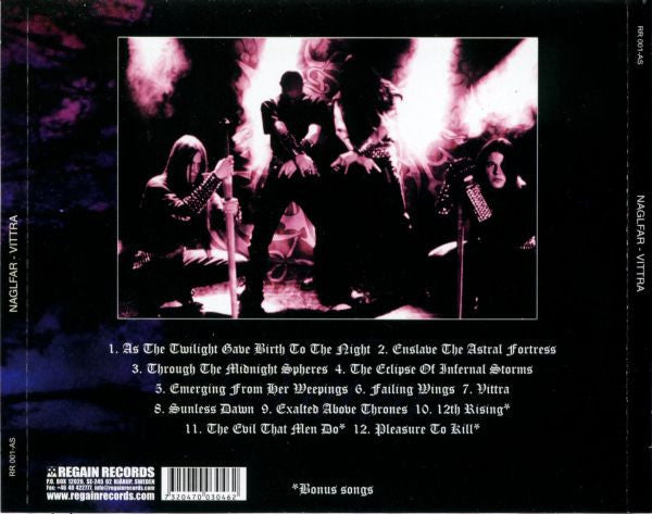 Naglfar : Vittra (CD, Album, RE)