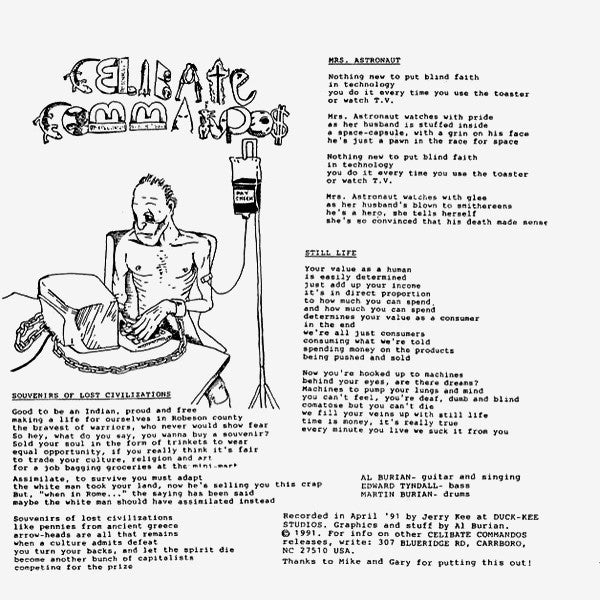Celibate Commandos / Twisted Cry For Help : Celibate Commandos / Twisted Cry For Help (7")