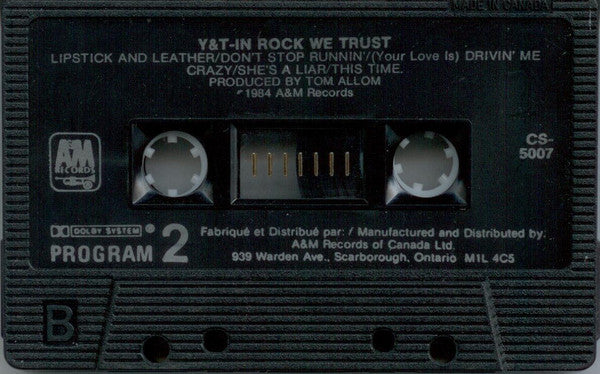 Y & T : In Rock We Trust (Cass, Album, CrO)