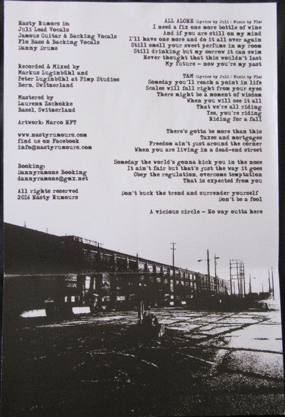 Nasty Rumours : All Alone (7", W/Lbl)