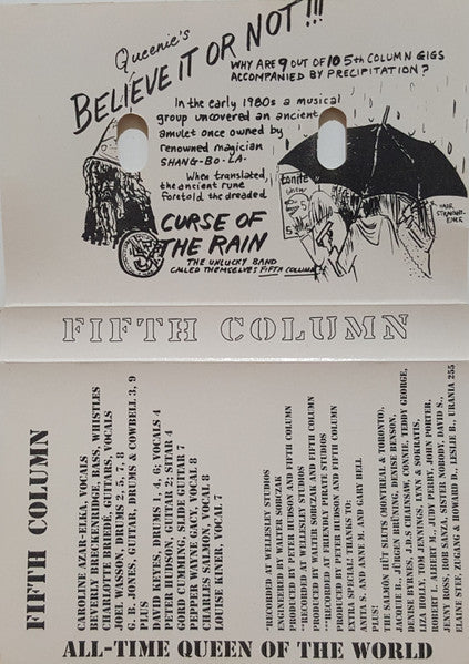 Fifth Column : All-Time Queen Of The World (Cass, Album)