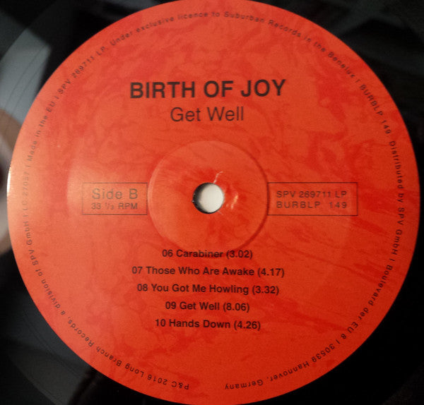 Birth Of Joy : Get Well (LP, Album, Gat)