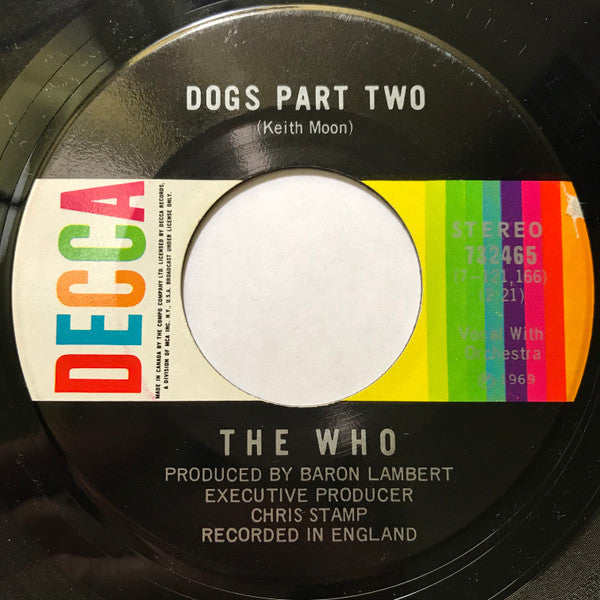 The Who : Pinball Wizard / Dogs Part Two (7", Single)