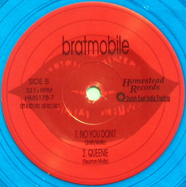Bratmobile : Kiss And Ride (7", Blu)