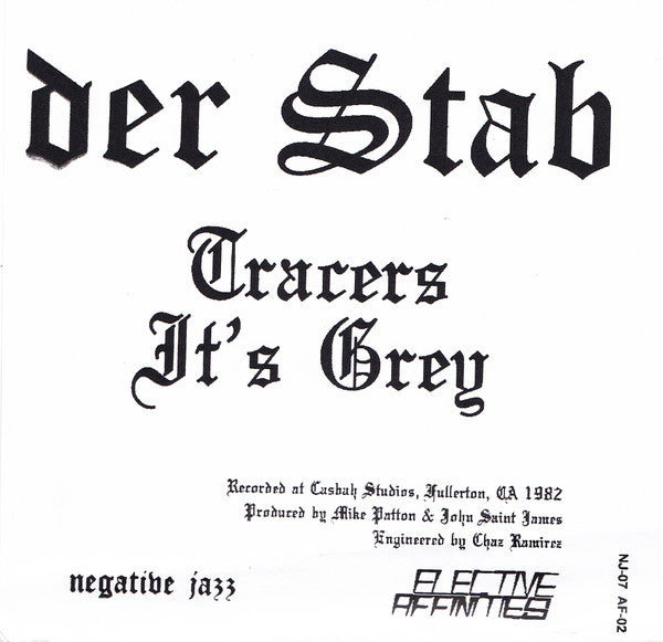 Der Stab : Tracers / It's Grey (7")