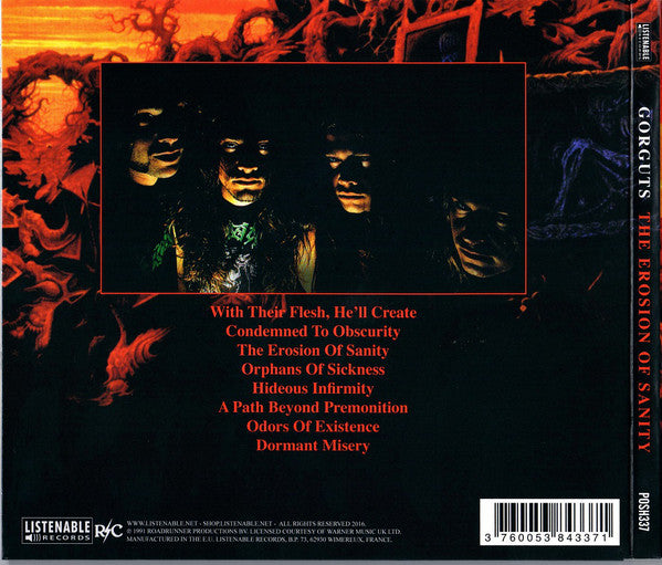 Gorguts : The Erosion Of Sanity (CD, Album, RE, Dig)