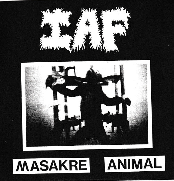 I.A.F. / Under Threat : Masakre Animal / Under Threat (7", Num, Pin)