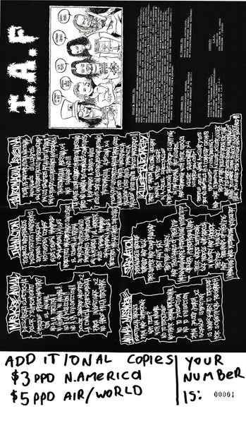 I.A.F. / Under Threat : Masakre Animal / Under Threat (7", Num, Pin)