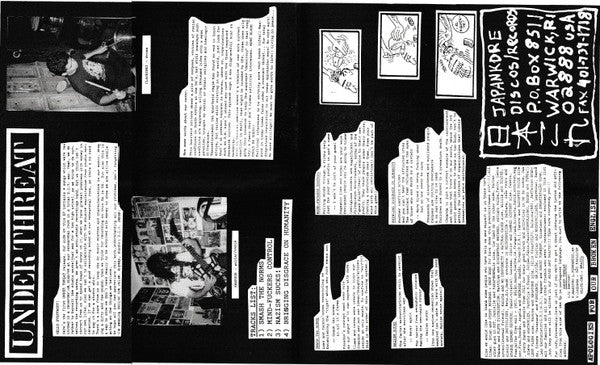 I.A.F. / Under Threat : Masakre Animal / Under Threat (7", Num, Pin)