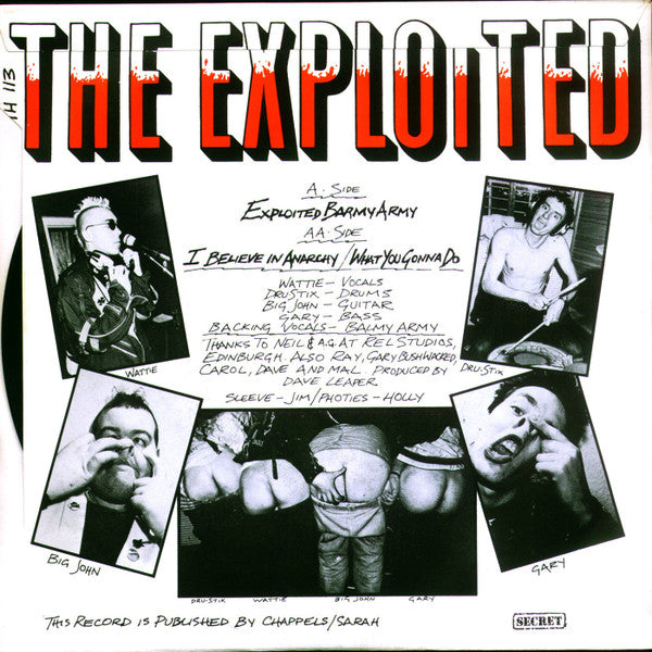 The Exploited : Exploited Barmy Army (7", EP, RE)