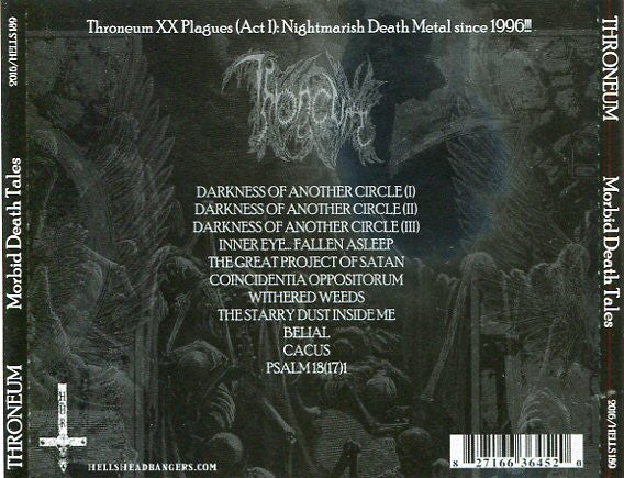 Throneum : Morbid Death Tales (CD, Album)
