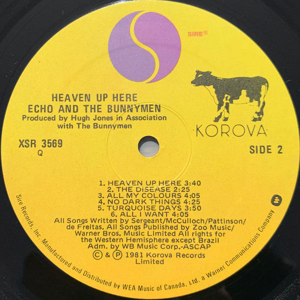 Echo And The Bunnymen* : Heaven Up Here (LP, Album)