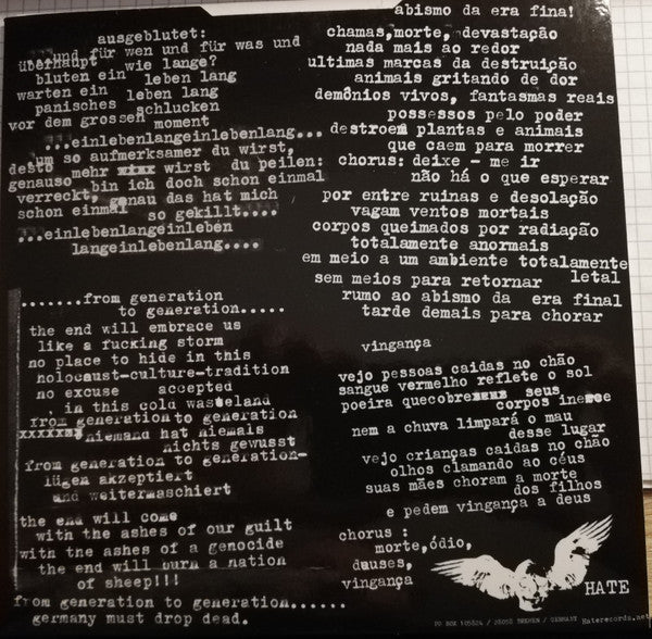 Armagedom / Bombenalarm : Armagedom / Bombenalarm (7", EP)