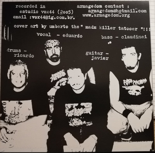 Armagedom / Bombenalarm : Armagedom / Bombenalarm (7", EP)