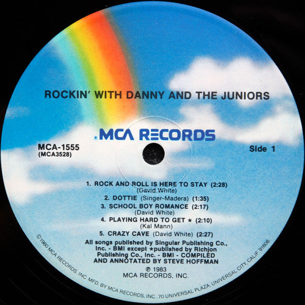 Danny & The Juniors : Rockin' With Danny And The Juniors (LP, Comp, Pin)