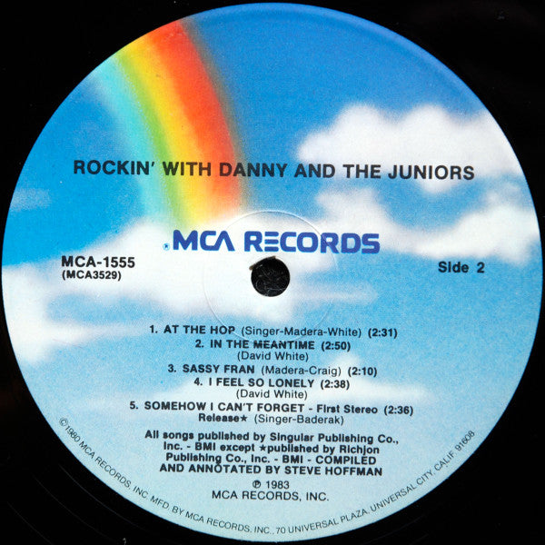 Danny & The Juniors : Rockin' With Danny And The Juniors (LP, Comp, Pin)