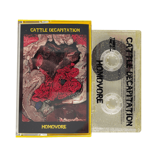 Cattle Decapitation - "Homovore" Cassette (Glitter Yellow)