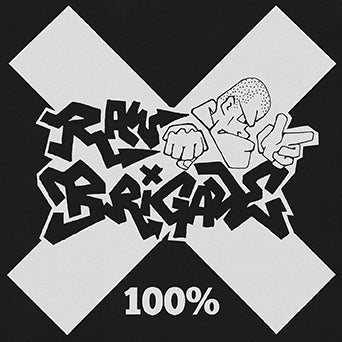 Raw Brigade - "100%" - LP (Blue And Orange Split) - SPANISH VERSION