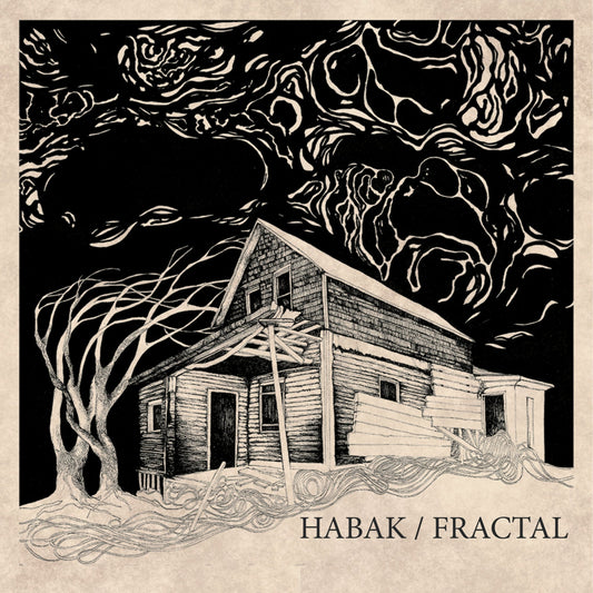 Habak / Fractal - "Split" LP (Blue w/ Black Smoke)