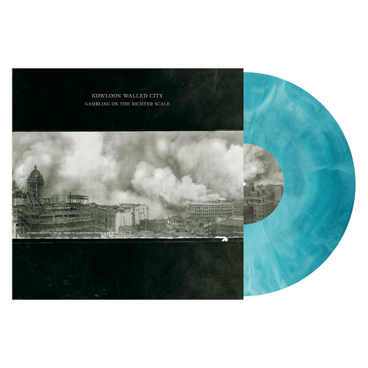 Kowloon Walled City - "Gambling on the Richter Scale" LP (Sea Blue & White Galaxy)