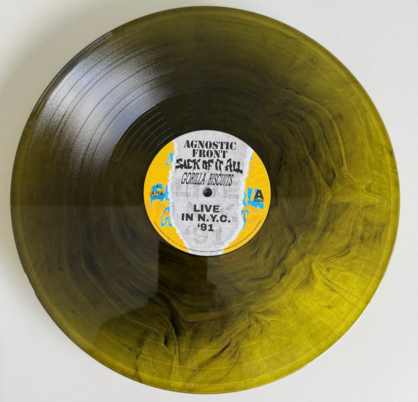 Agnostic Front / Sick Of It All / Gorilla Biscuits - "Live in N.Y.C. '91" LP (Galaxy vinyl)