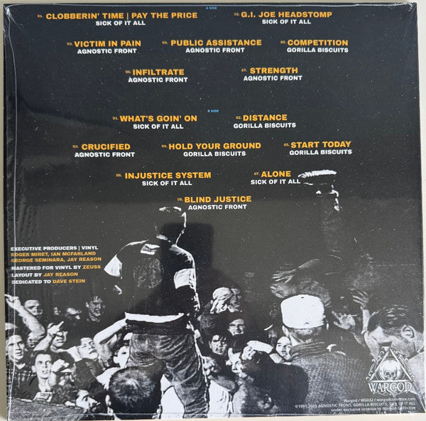 Agnostic Front / Sick Of It All / Gorilla Biscuits - "Live in N.Y.C. '91" LP (Galaxy vinyl)