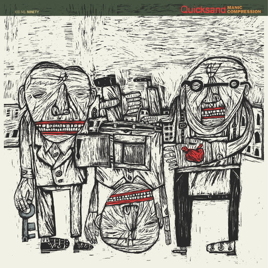 Quicksand - "Manic Compression" DELUXE LP and BOOK (Red/Orange Swirl)
