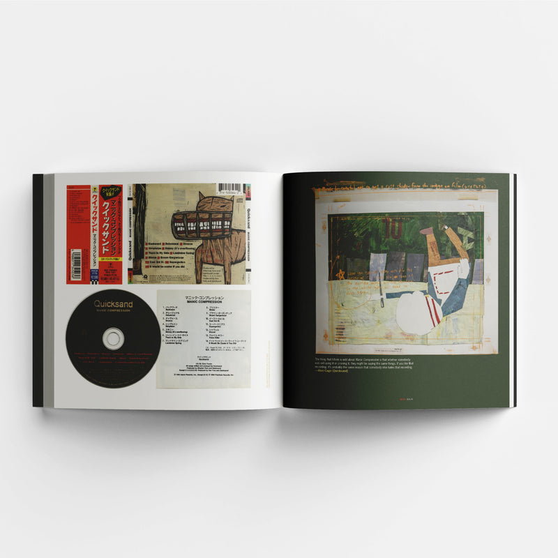 Quicksand - "Manic Compression" DELUXE LP and BOOK (Red/Orange Swirl) Damaged Corners