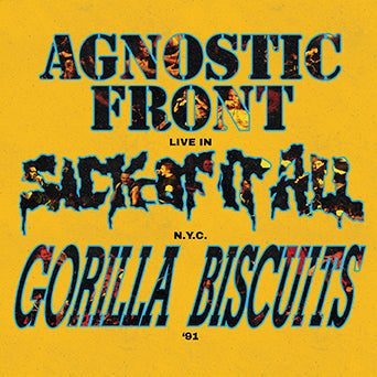 Agnostic Front / Sick Of It All / Gorilla Biscuits - "Live in N.Y.C. '91" LP (Galaxy vinyl)