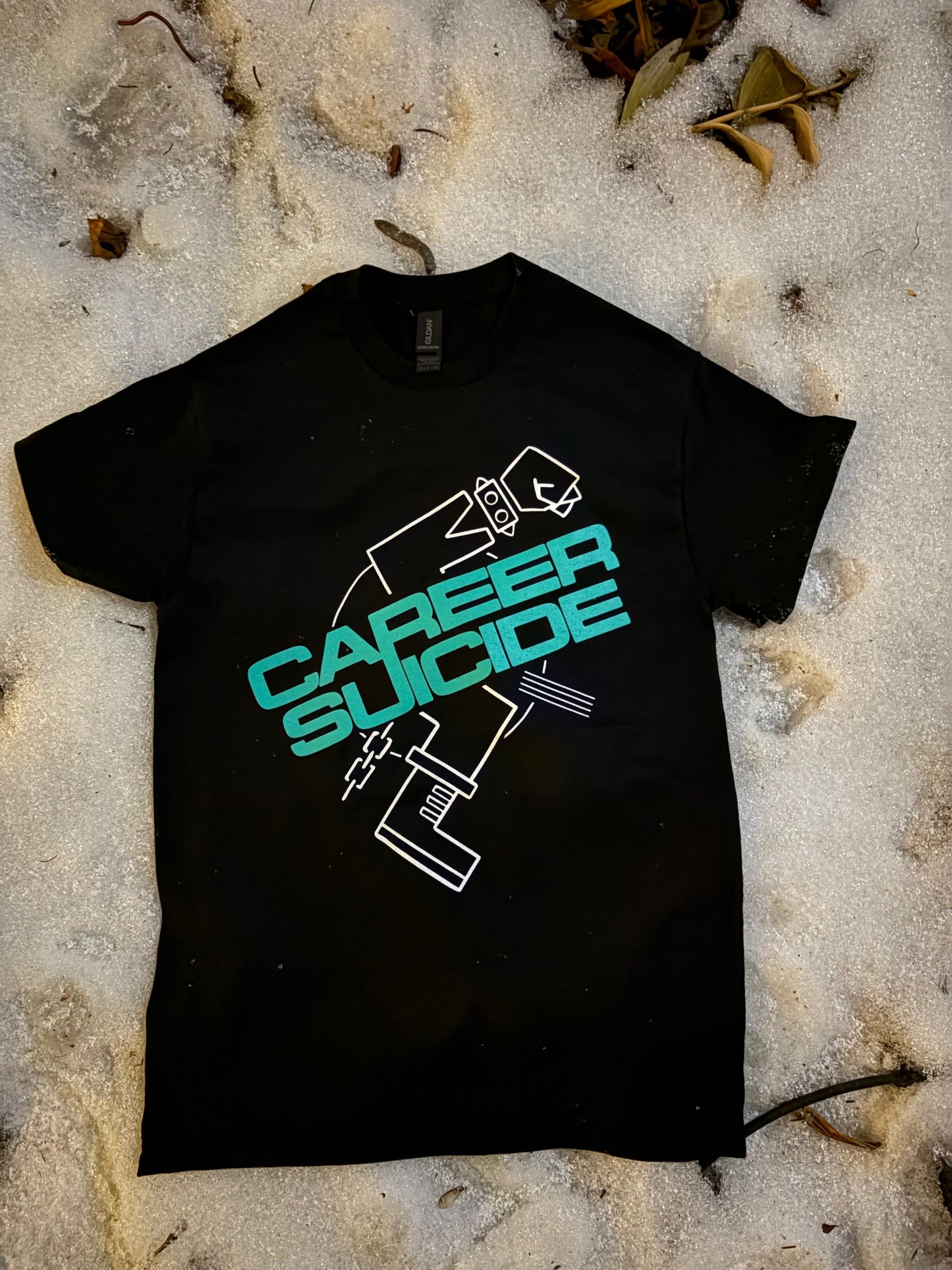 Career Suicide - T-Shirt - teal logo