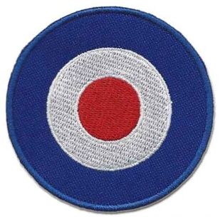 Mod embroidered patch