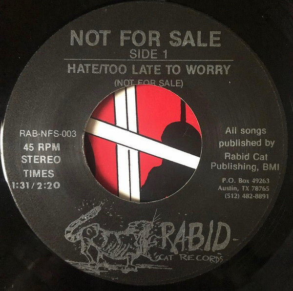 Not For Sale : A Few Dollars More (7", Single)