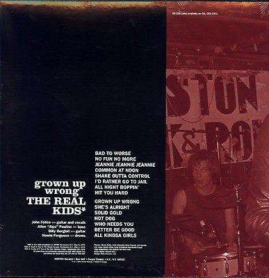 The Real Kids : Grown Up Wrong (LP, Album, Mono)