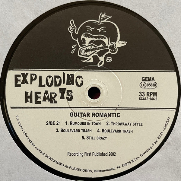 The Exploding Hearts : Guitar Romantic (LP, Album)