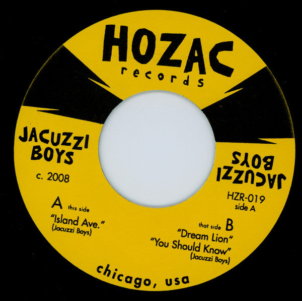 Jacuzzi Boys (2) : Island Ave. (7", EP)