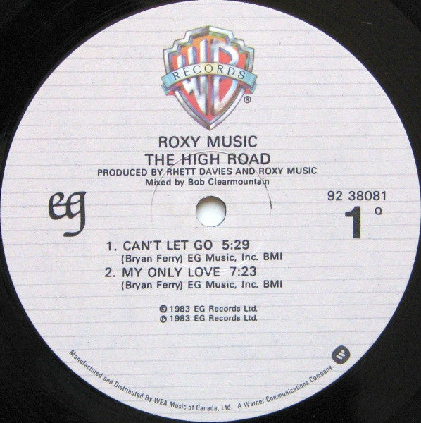 Roxy Music : The High Road (LP, MiniAlbum)