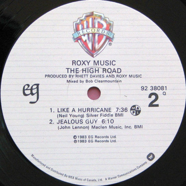 Roxy Music : The High Road (LP, MiniAlbum)