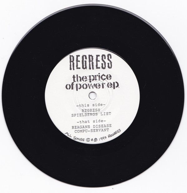 Regress (2) : The Price Of Power E.P. (7", EP)