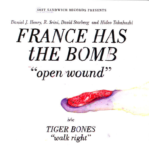 Tiger Bones / France Has The Bomb : Tiger Bones / France Has The Bomb (7", Single)