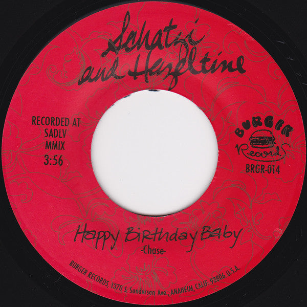 Schatzi And Hazeltine : Happy Birthday Baby (7", Single, Ltd)