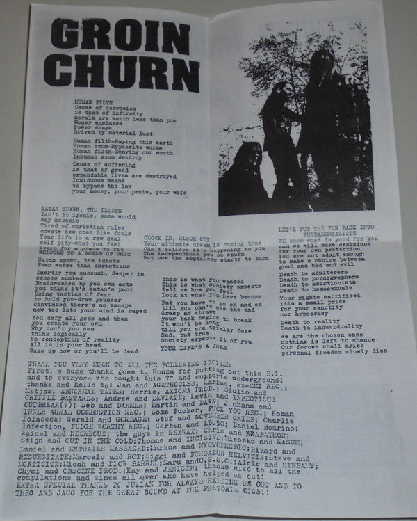 Groinchurn : Die Stimme Seines Herrn (7")