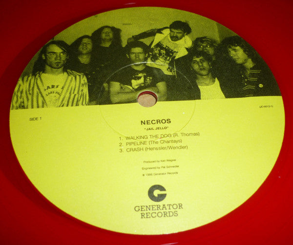 Necros (2) / White Flag : Jail Jello (12", EP, Red)