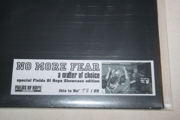 No More Fear : A Matter Of Choice (LP, Album, Whi)